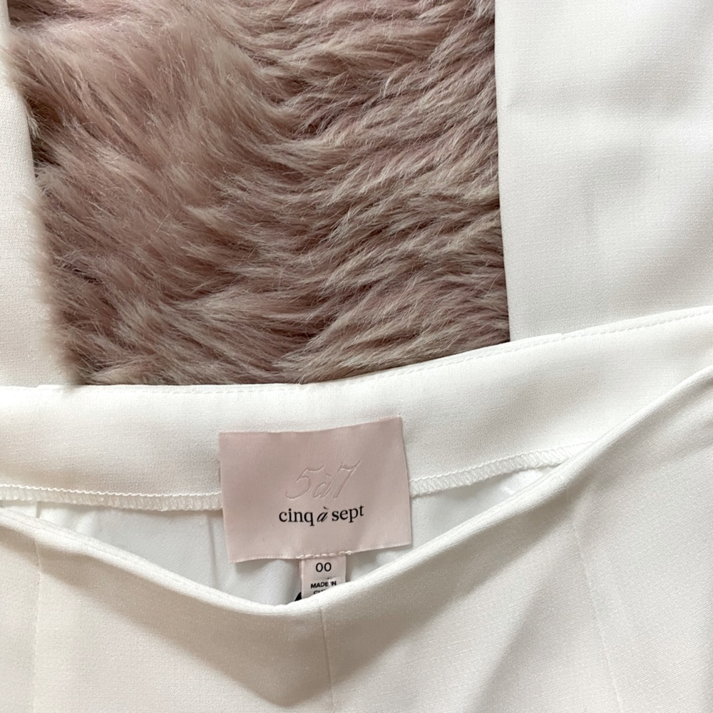 Cinq A Sept Lou Lou Side-Split bow pants 🛍️ - Picture 3 of 5